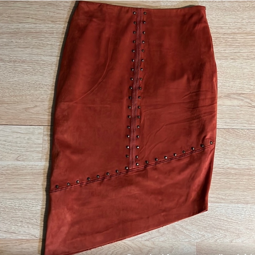 Bisou Bisou studded assymmetrical skirt